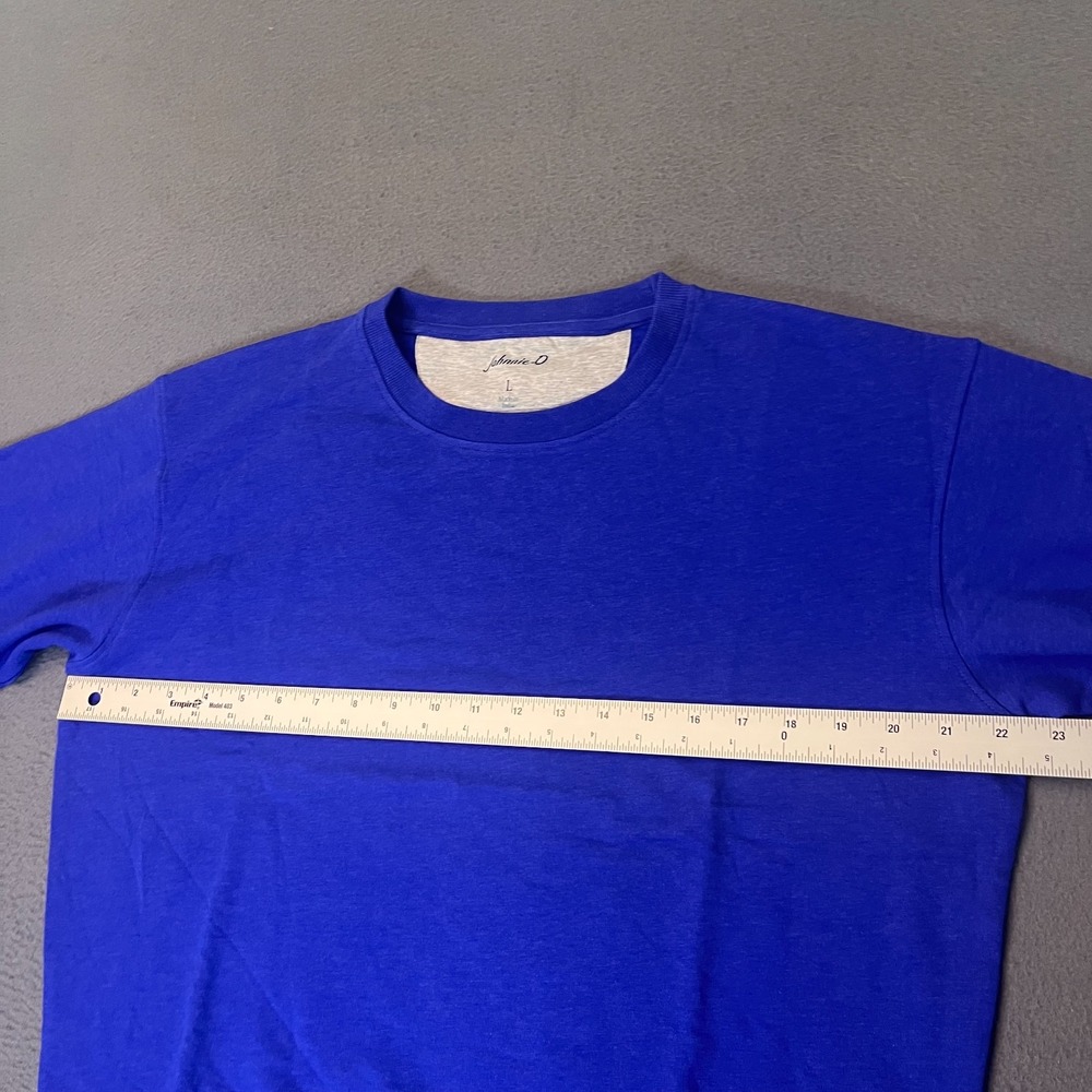 Johnnie-O‎ Womens Sz Lg Penny Sweatshirt Pullover Royal 2 Blue Cotton Modal Golf - Picture 3 of 8